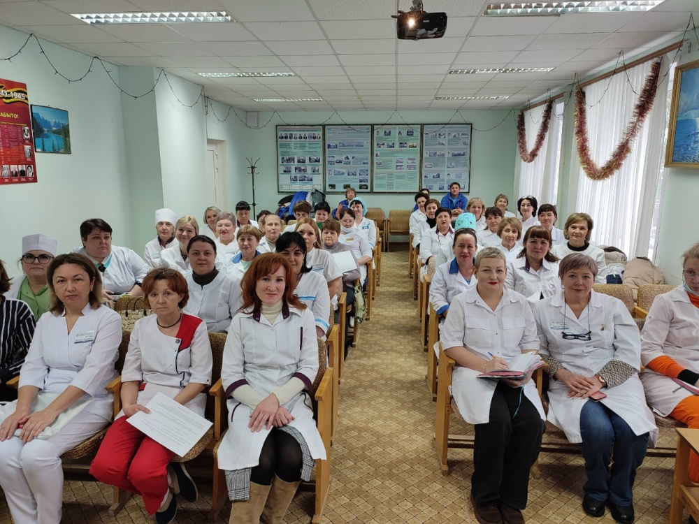 Отчетное совещание Совета медицинских сестер в Городской больнице №1 г. Октябрьский